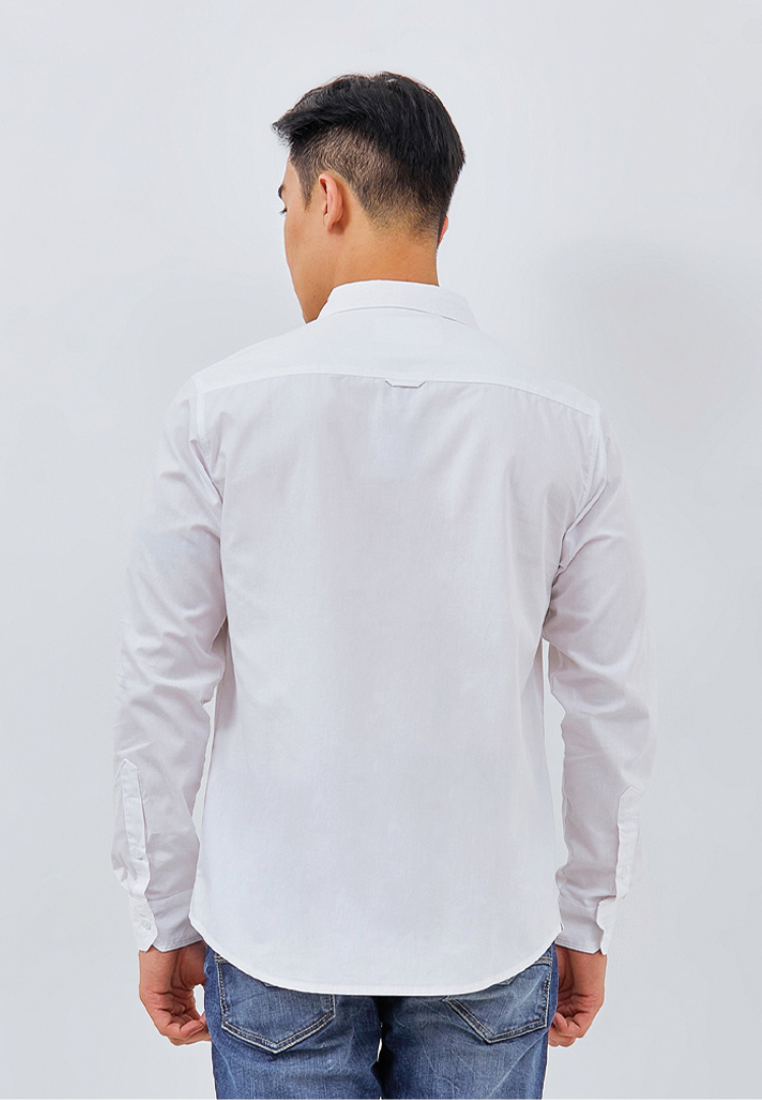 Osella Regular Fit Long Sleeve Shirt in White