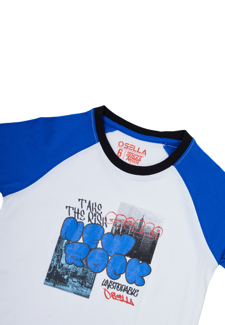 Osella Kids Street Collection Graphic T-Shirt In White