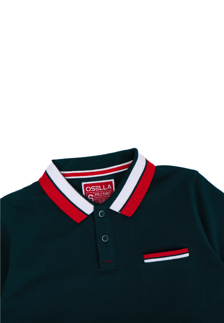 Osella Kids Nautical Series Regular Polo Shirt with Stripe Collar