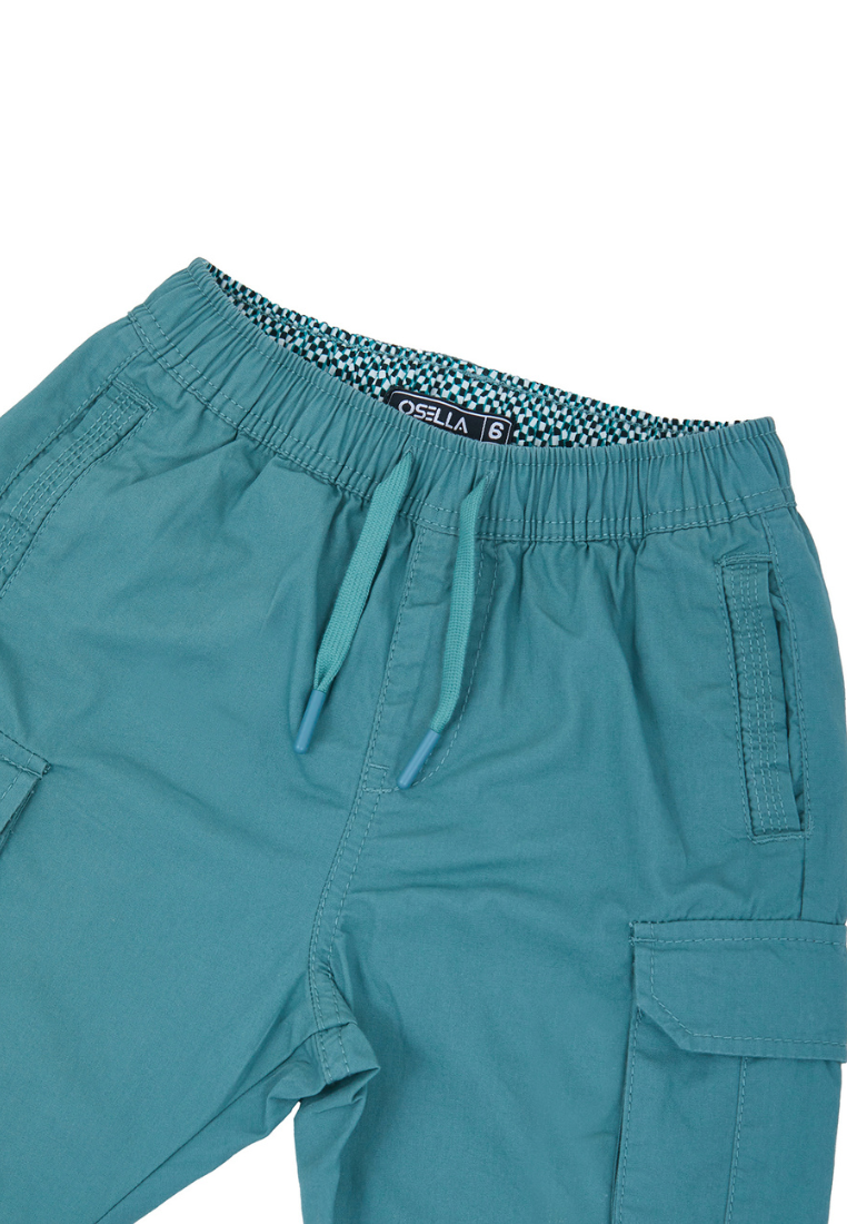 Osella Kids Forest Collection Cargo Pants With Elastic Waist
