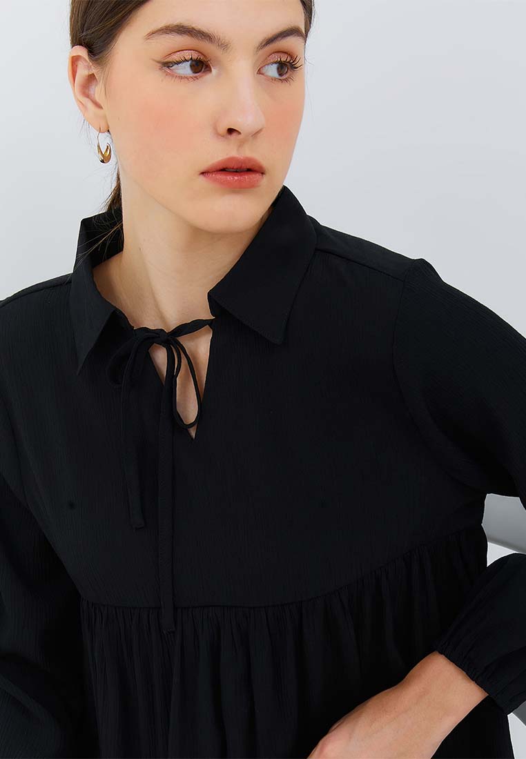Osella Puffy Long Sleeve Collar Blouse