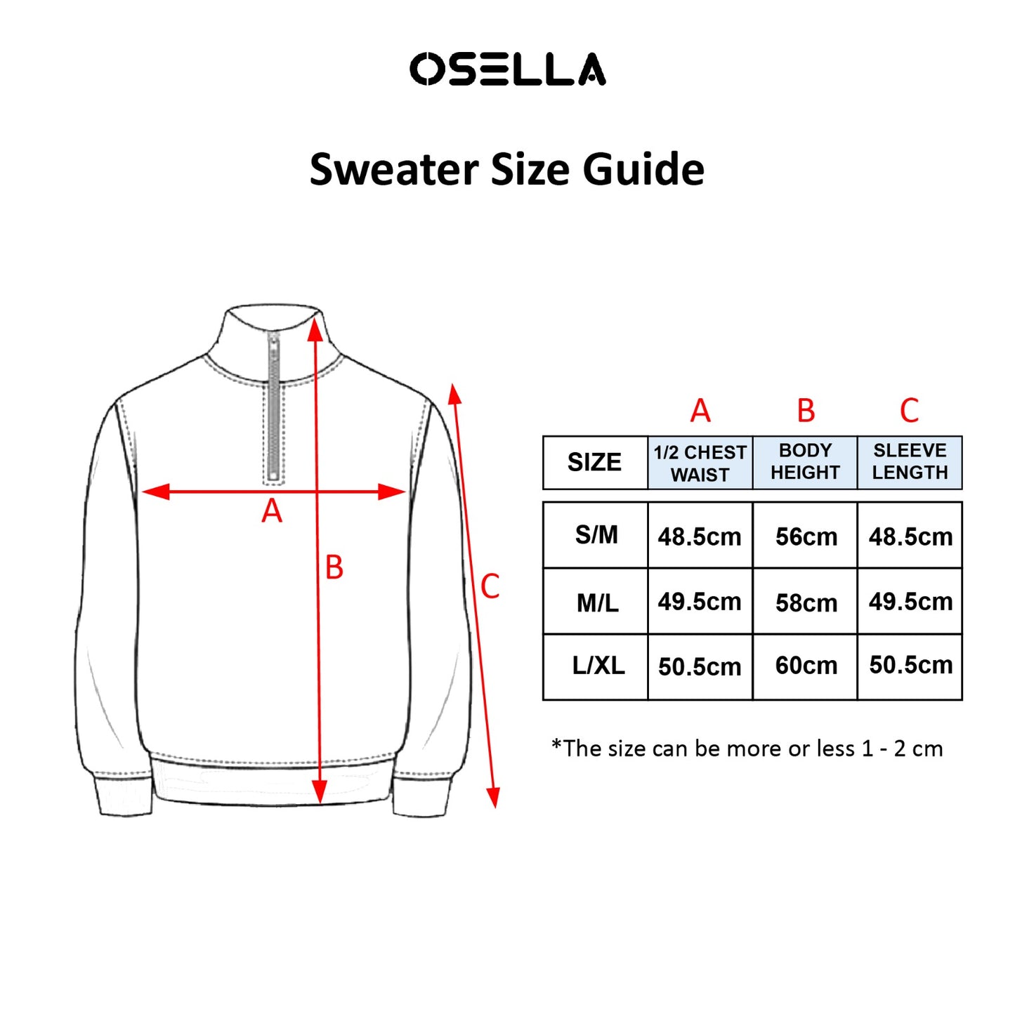Osella Half Zip Sweatshirt In Emerald Green 2111400566