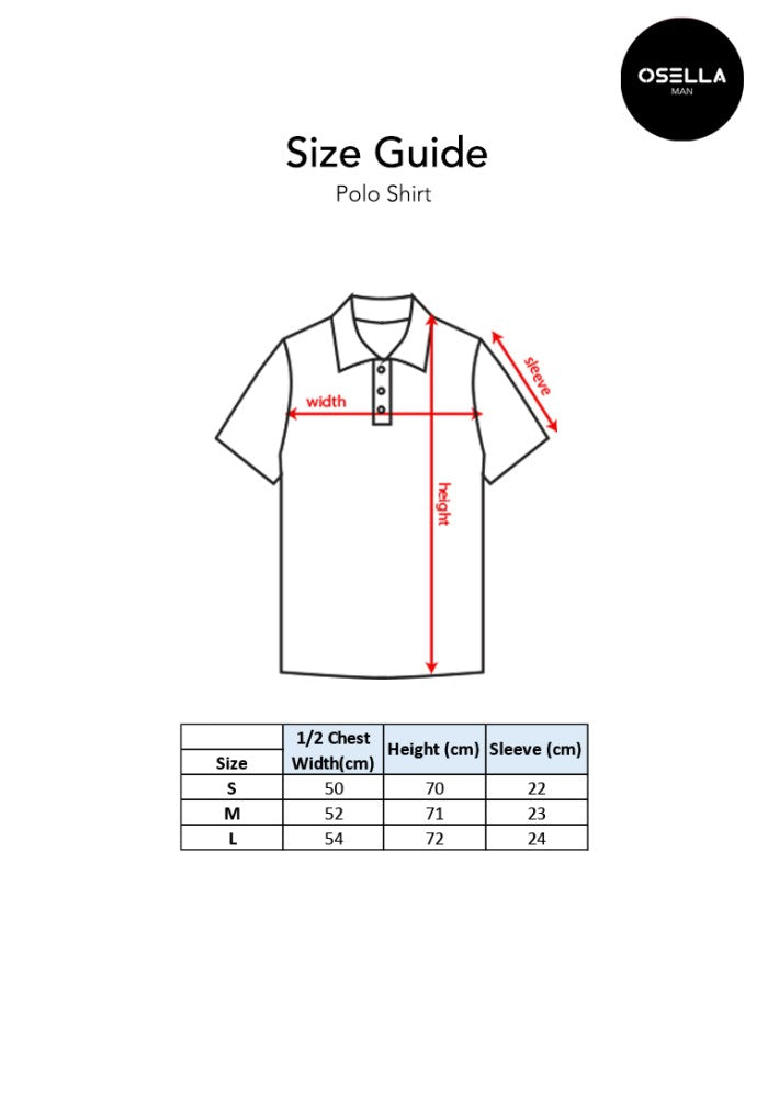 Osella Combed Cotton Polo Shirt | Kaos Polo Basic Laki Laki