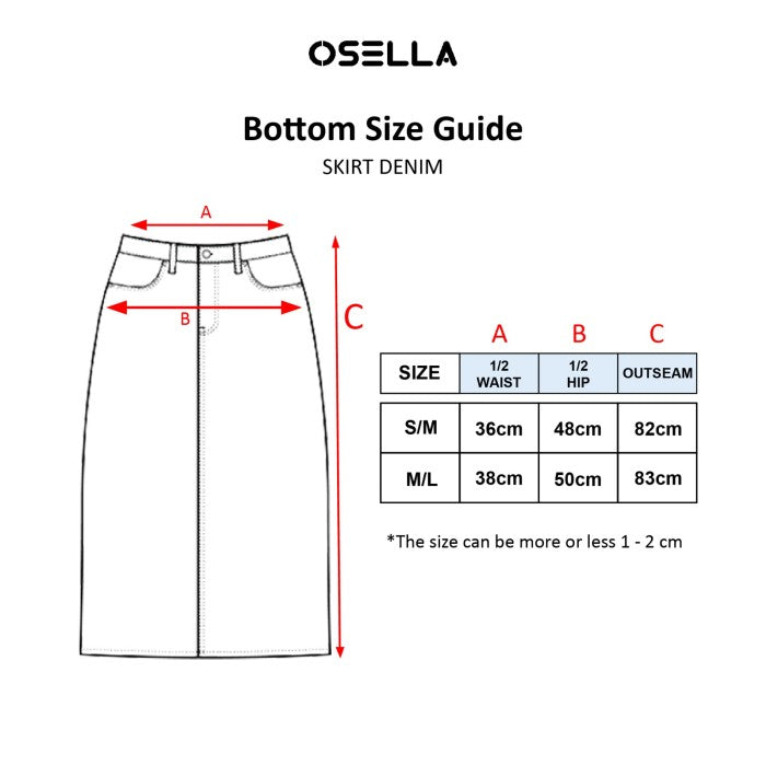 Osella Elastic Merilyn Denim Skirt 21875001A3