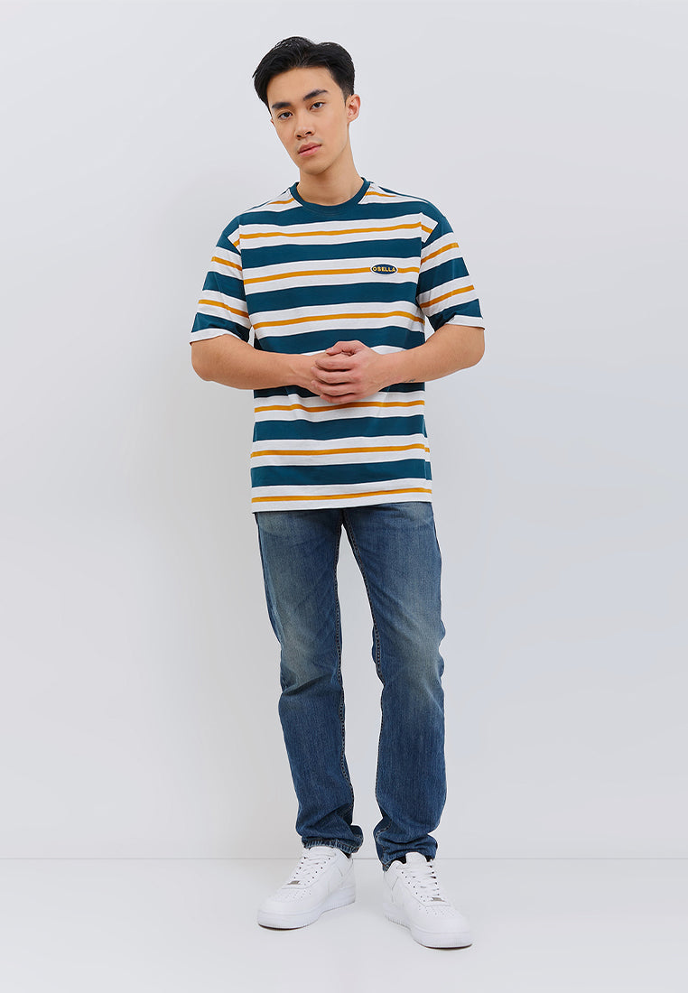 Osella Retro Relaxed Striped T-Shirt In Multicolor