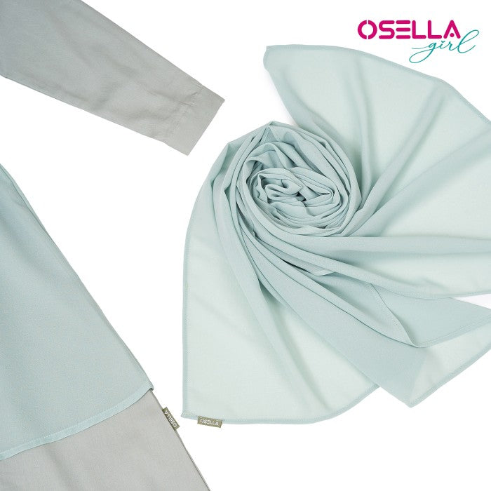 OSELLA SOLID MAXI DRESS WITH ADDITIONAL VEST IN GREEN 2357500398