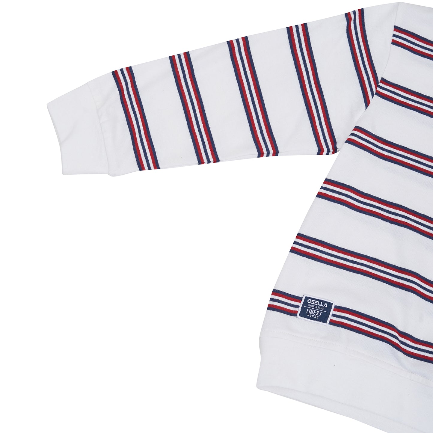 Osella Wynn Stripe Sweater In White and Red