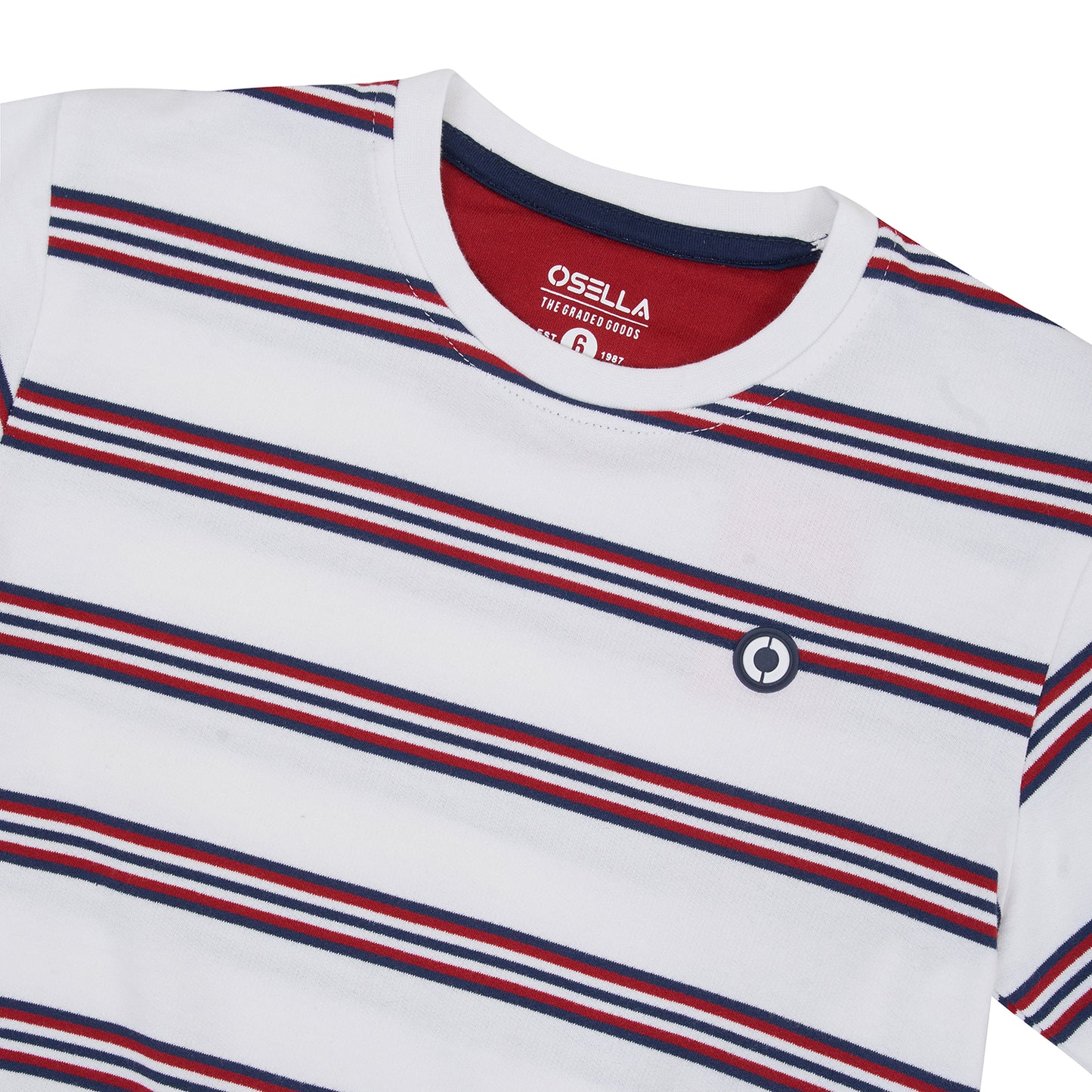 Osella Wynn Stripe Sweater In White and Red