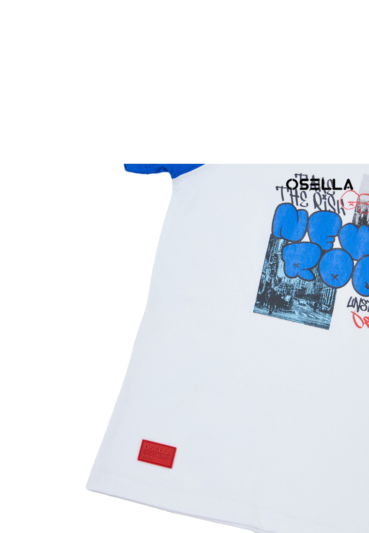 Osella Kids Street Collection Graphic T-Shirt In White