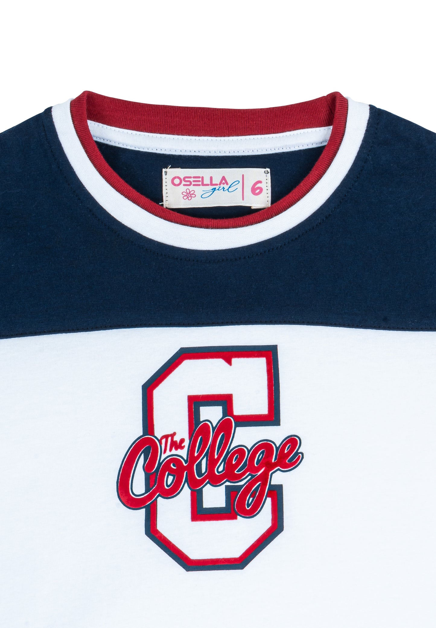 Osella Kids College Cut And Sewn T-Shirt In White