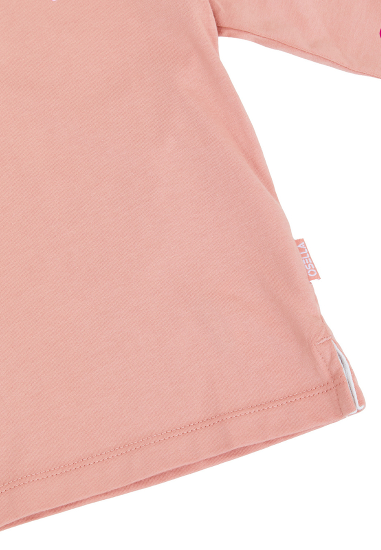 Osella Kids Long Sleeve Polo T-Shirt In Brown
