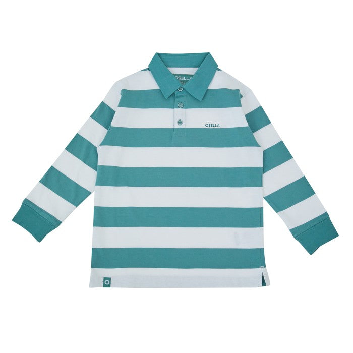 Osella Kids Boy Kyan Long Slevee Stripe Polo Shirt