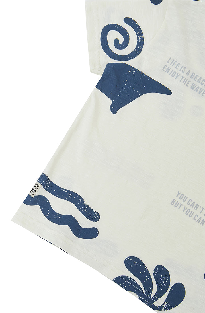 Osella Cove T-Shirt Print In Beige 2274500588