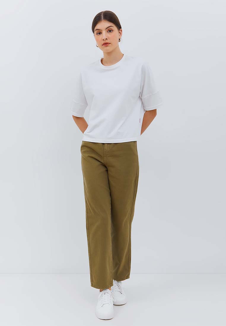 Osella Oversized T-shirt with Detail in White