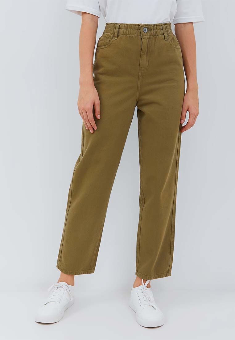 Osella Melva Denim Pants with Elastic Waistband