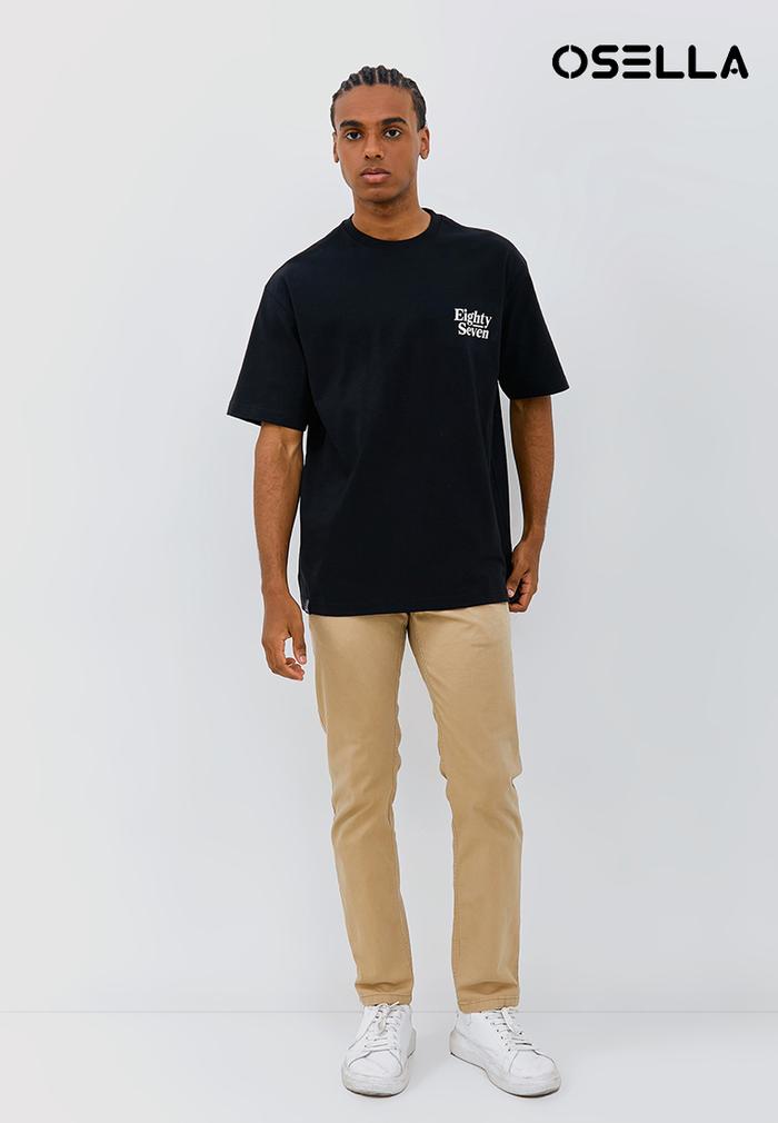 OSELLA OVERSIZED T-SHIRT IN BLACK