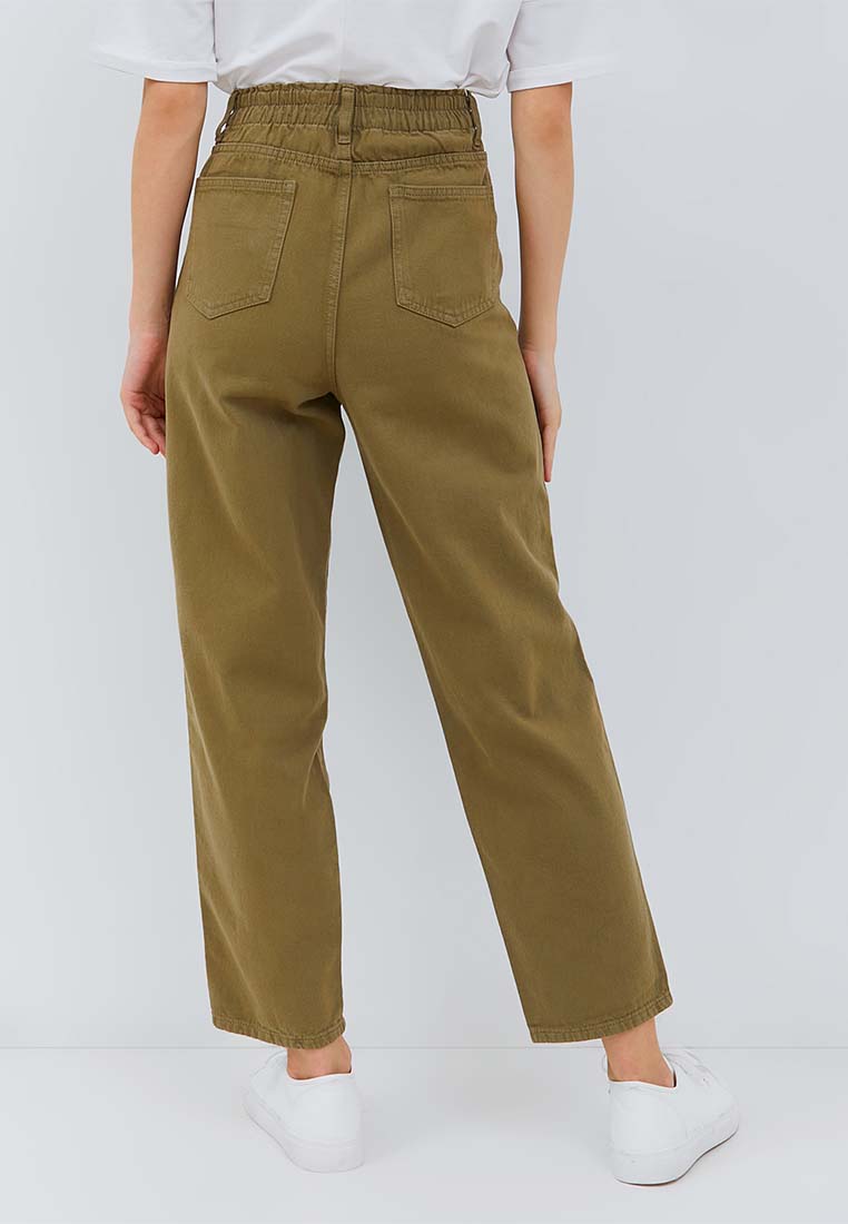 Osella Melva Denim Pants with Elastic Waistband