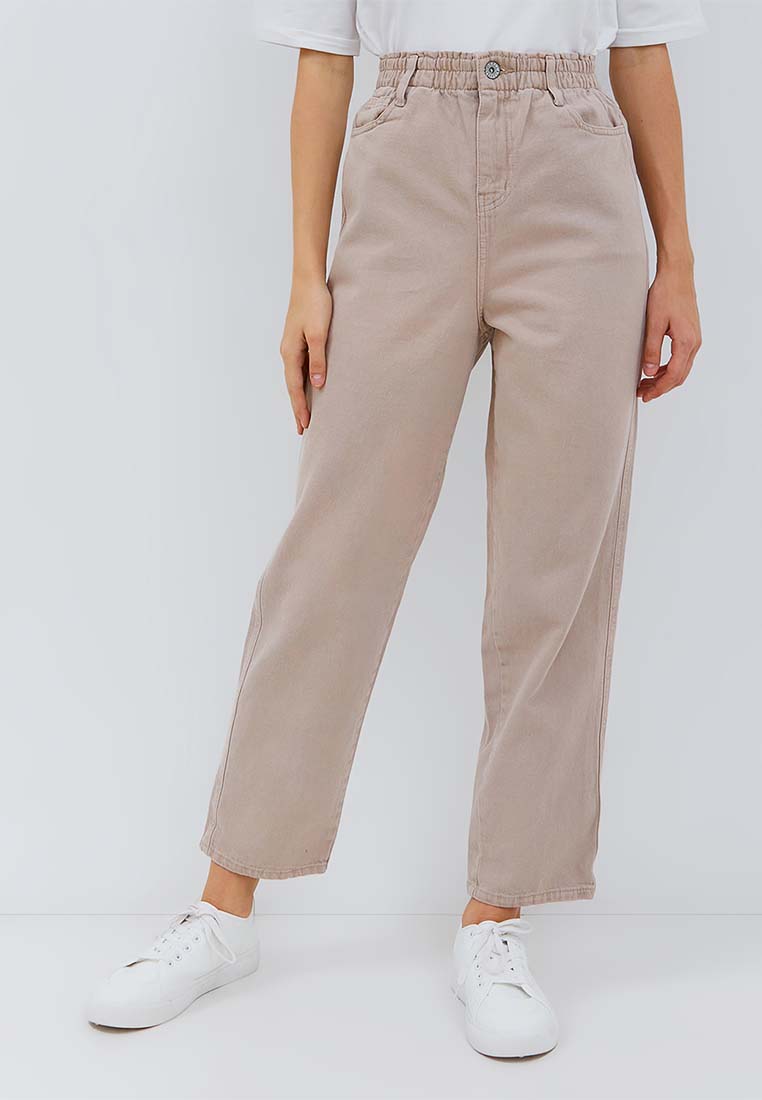Osella Melva Denim Pants with Elastic Waistband