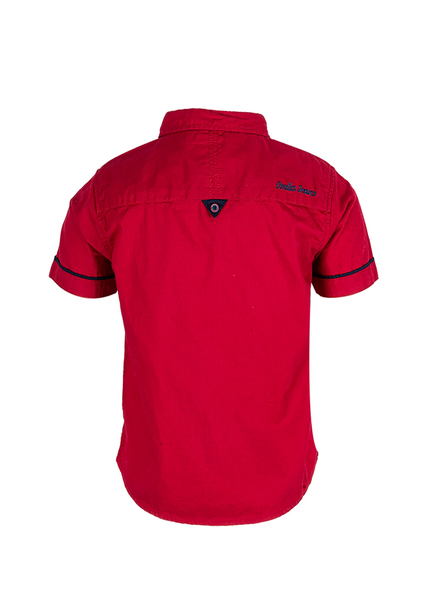Osella Kids Solid Regular Short Sleeve Shirt In Red