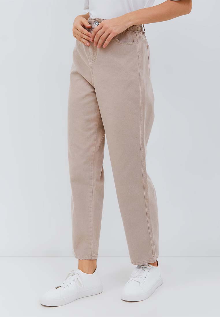 Osella Melva Denim Pants with Elastic Waistband