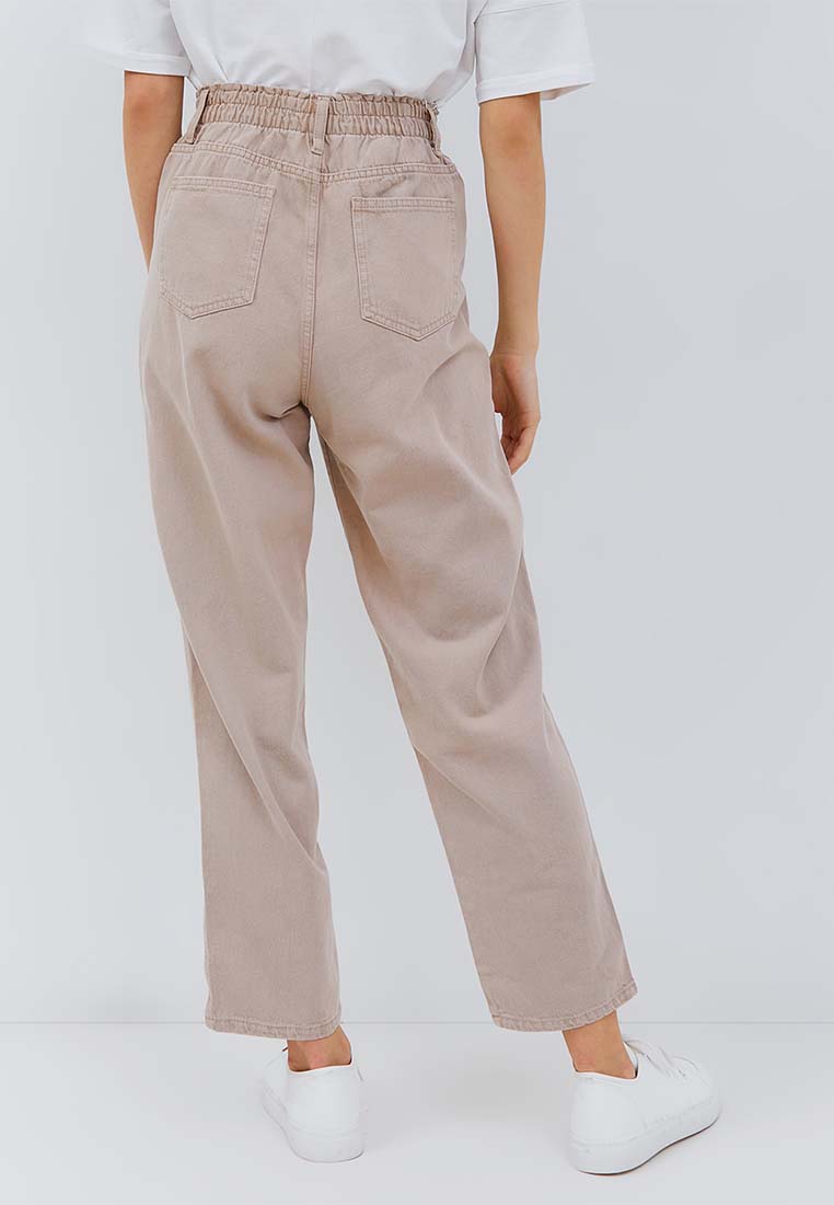Osella Melva Denim Pants with Elastic Waistband