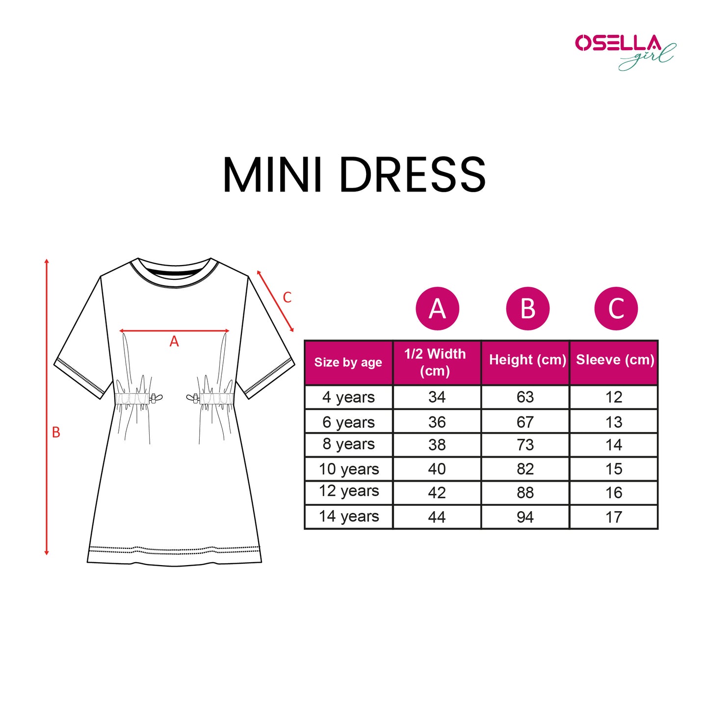 Osella Kids Lake Como Waffle Mini Dress In Sage Green