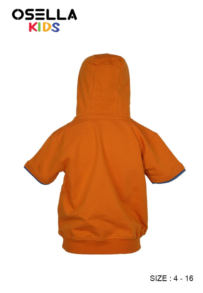 OSELLA REGULAR HOODIE T SHIRT IN MUSTARD