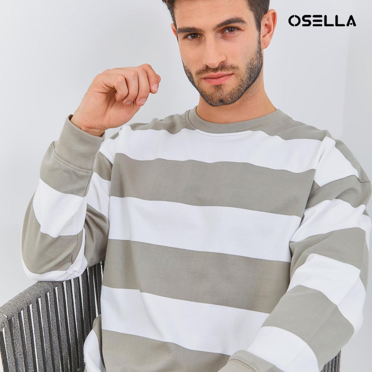 Osella Men Jamie Stripe Sweatshirt