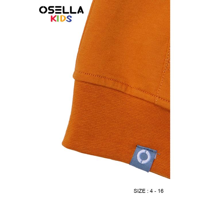 OSELLA REGULAR HOODIE T SHIRT IN MUSTARD