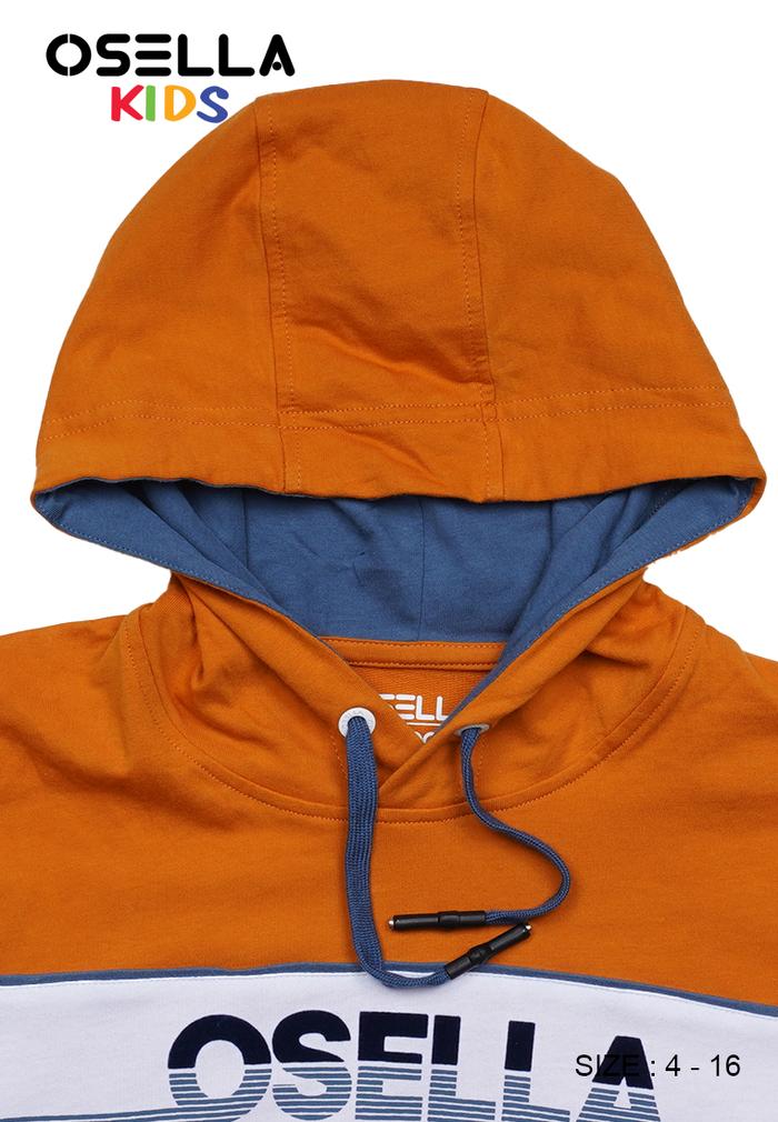 OSELLA REGULAR HOODIE T SHIRT IN MUSTARD