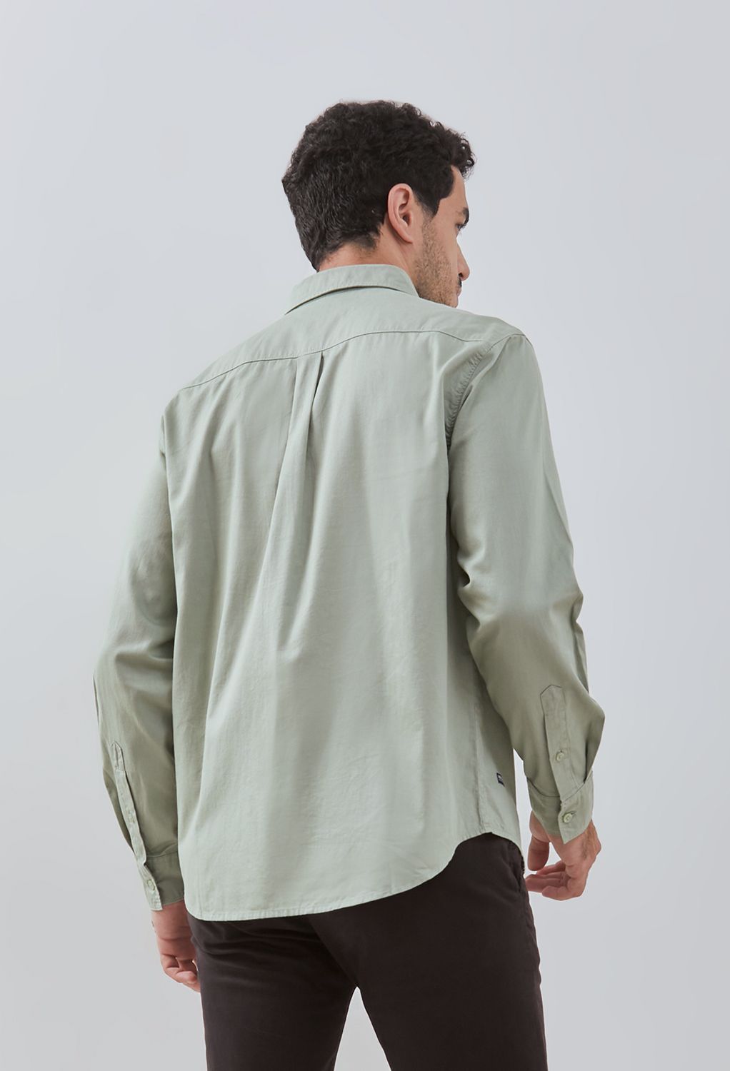 Osella Solid Long Sleeve Collared Shirt