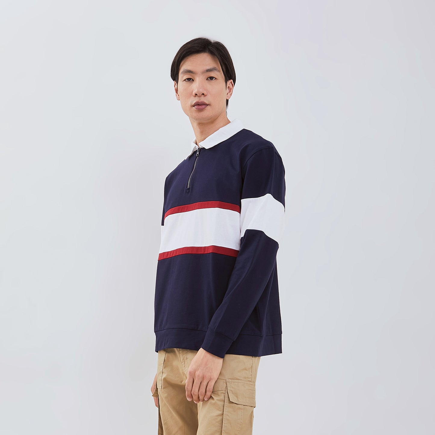 Osella Raden Long Polo Shirt In Navy