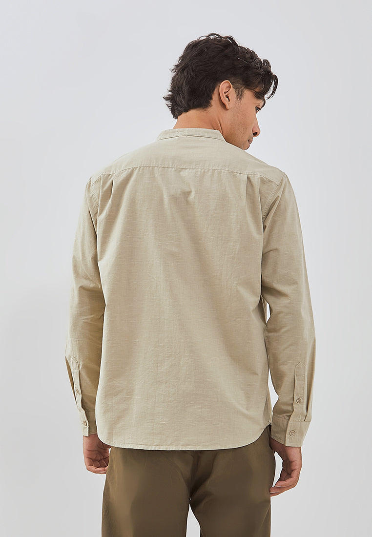 Osella Rayyan Long Sleeve Koko Shirt With Vertical Pocket
