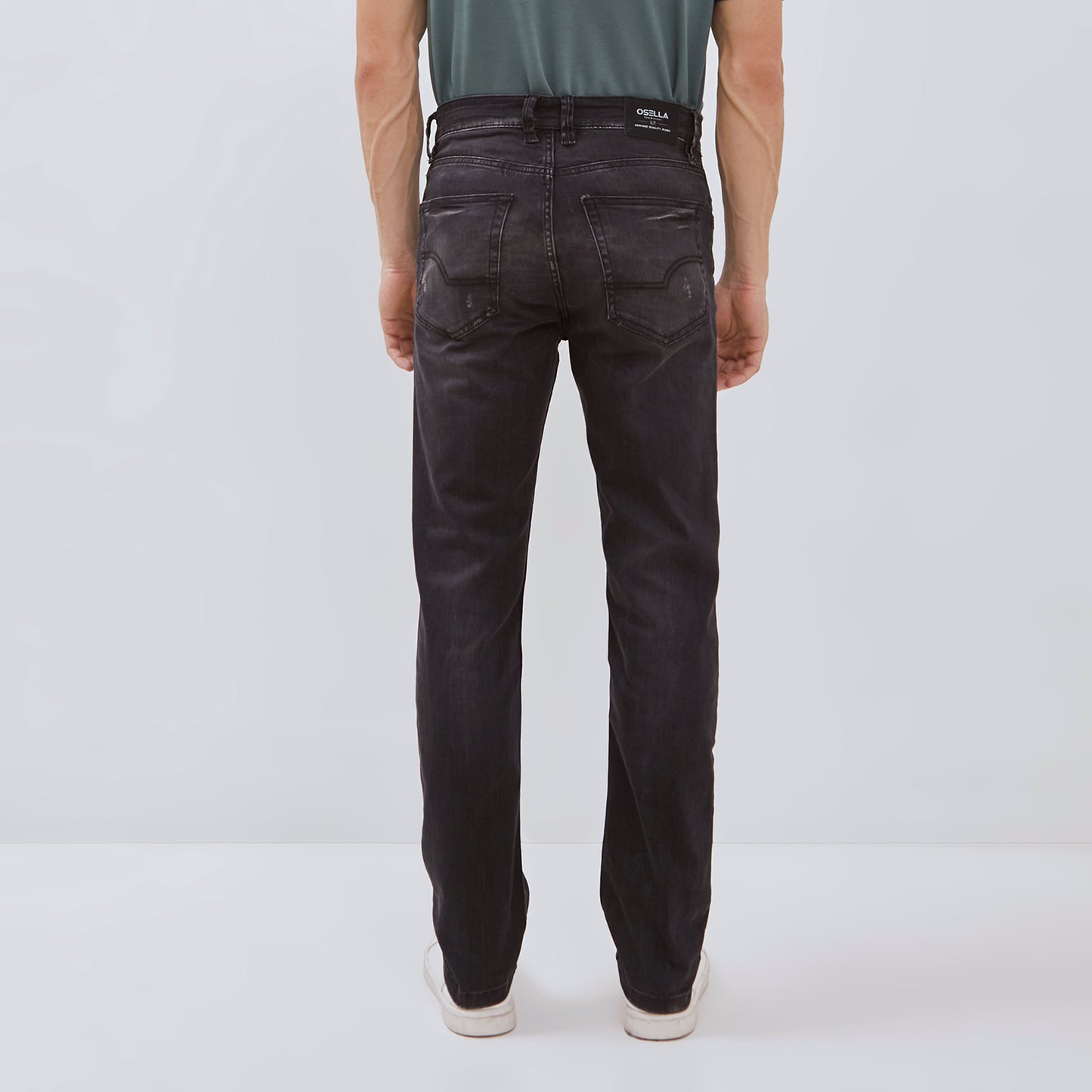 Osella Paul Slim FIt Jeans In Grey Wash Denim 208O400741