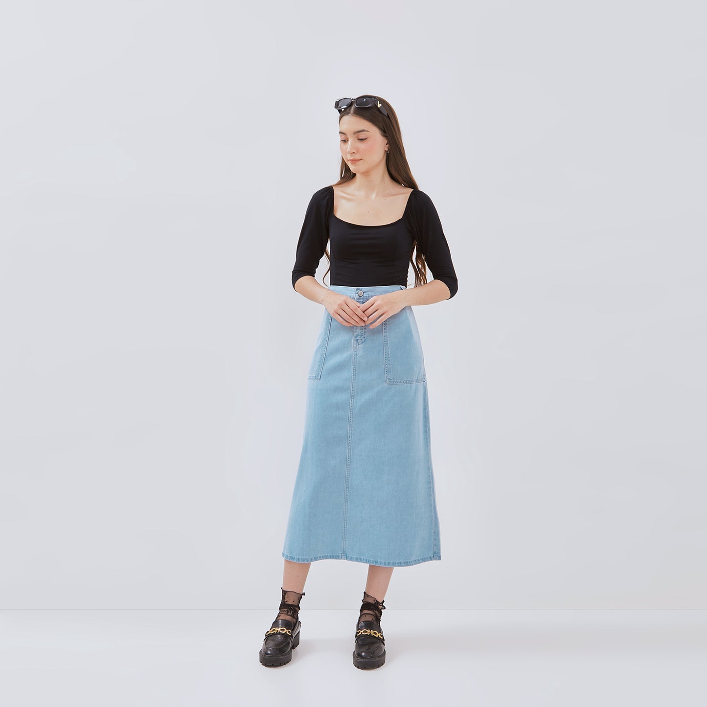 Osella Elastic Merilyn Denim Skirt 21875001A3