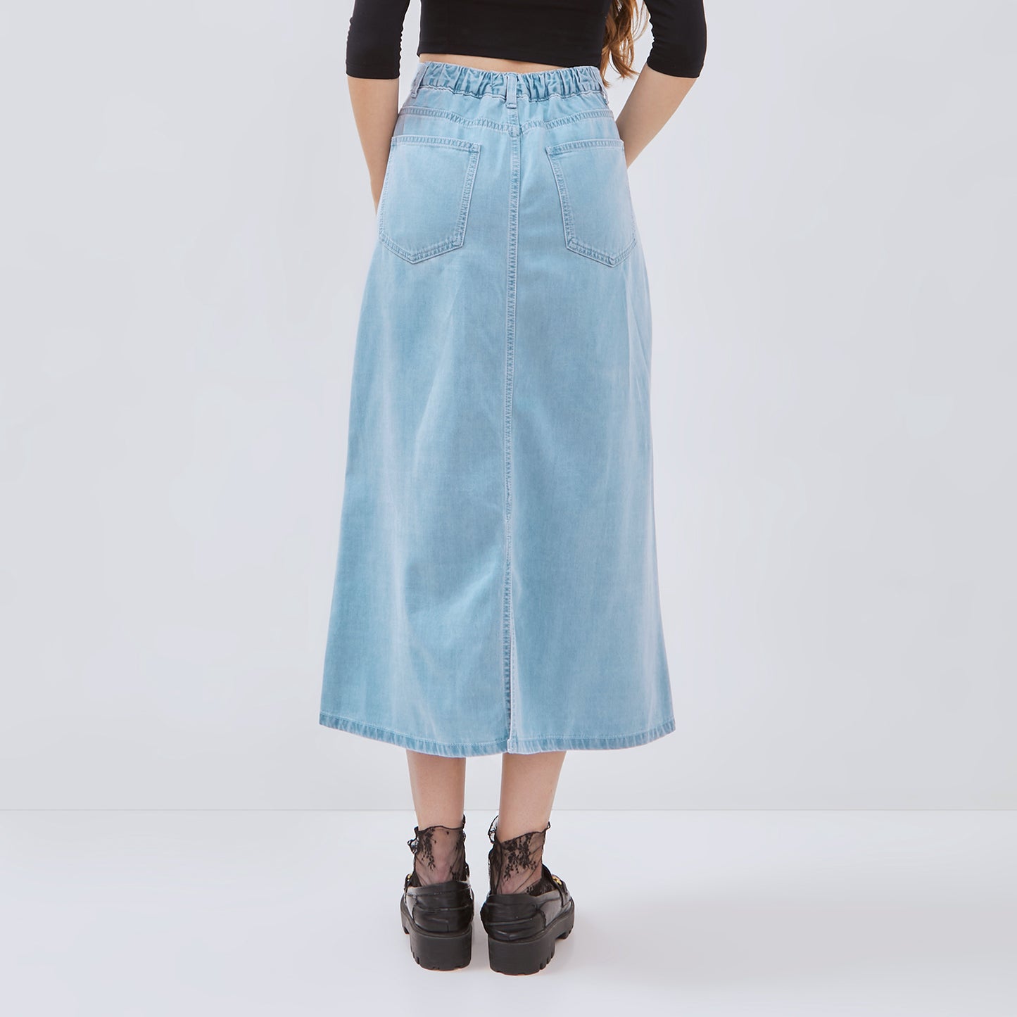 Osella Elastic Merilyn Denim Skirt 21875001A3