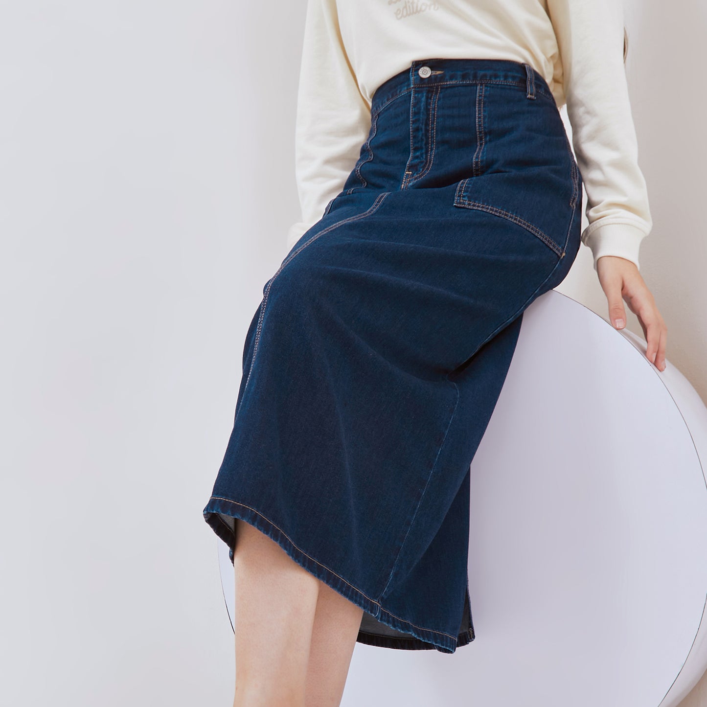 Osella Elastic Merilyn Denim Skirt 21875001A3