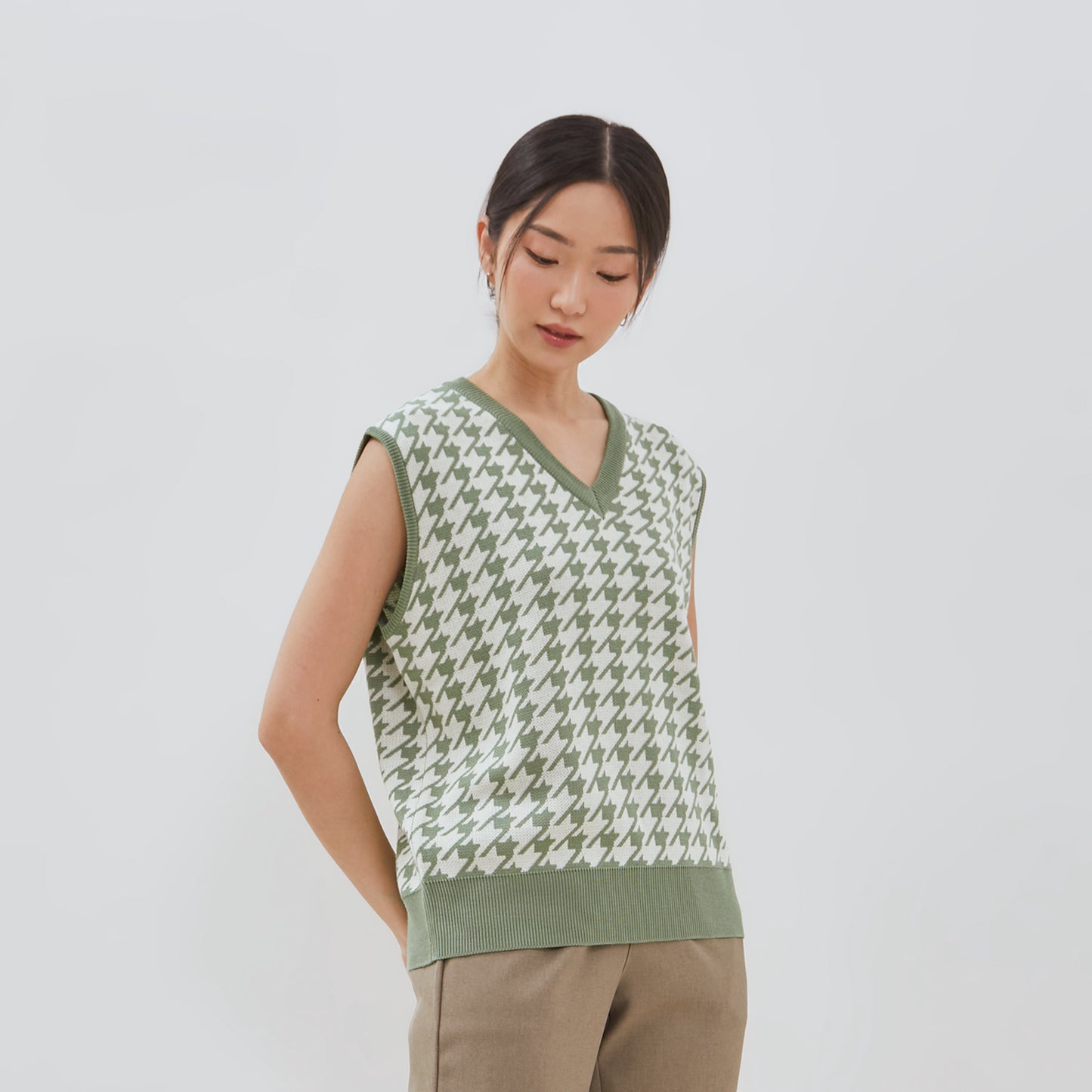 Osella Sweater With Stripe Rib In White 2112400