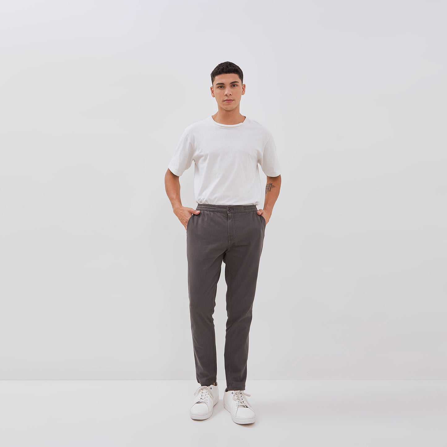 Osella Relaxed Waist Trousers With Adjustable Drawstring