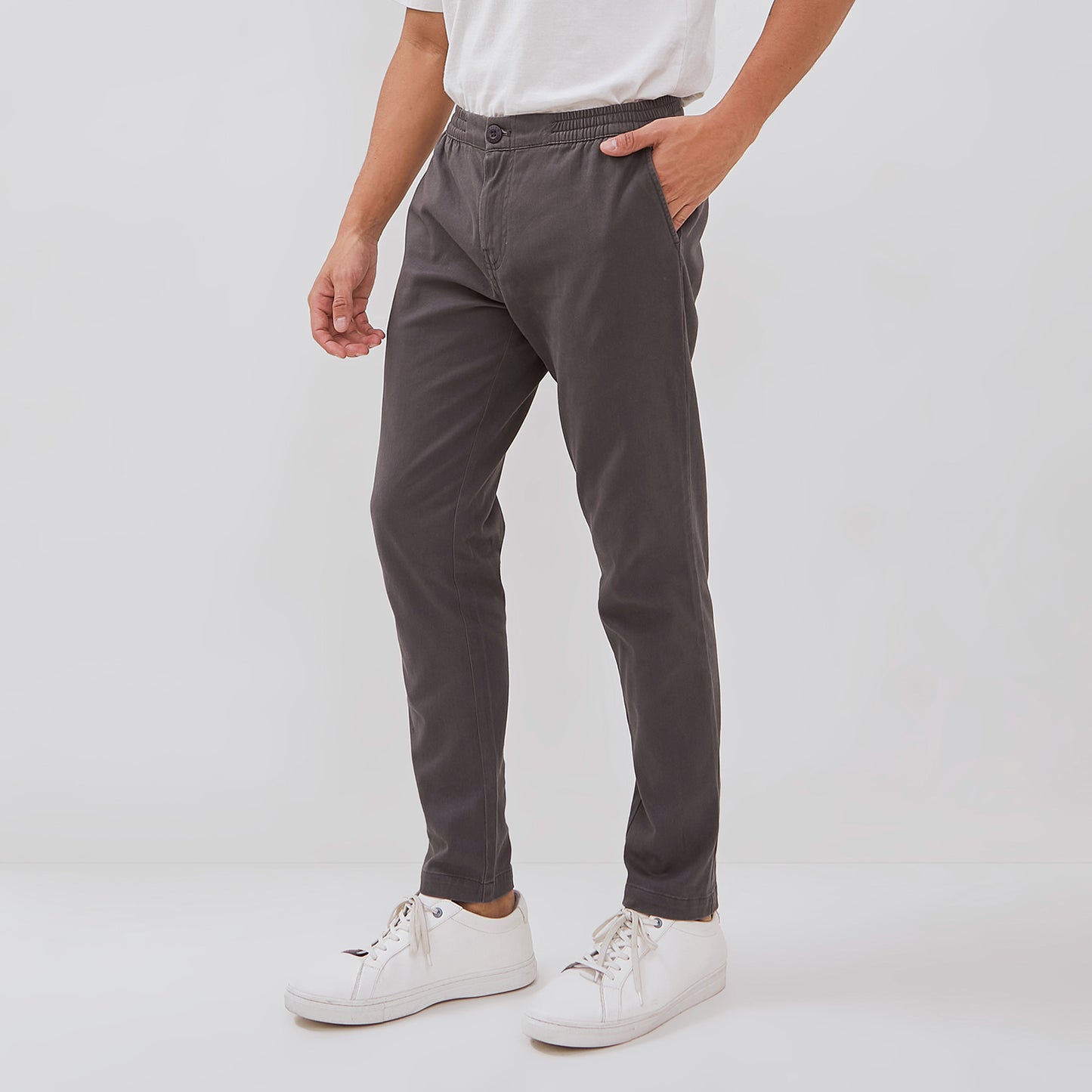 Osella Relaxed Waist Trousers With Adjustable Drawstring