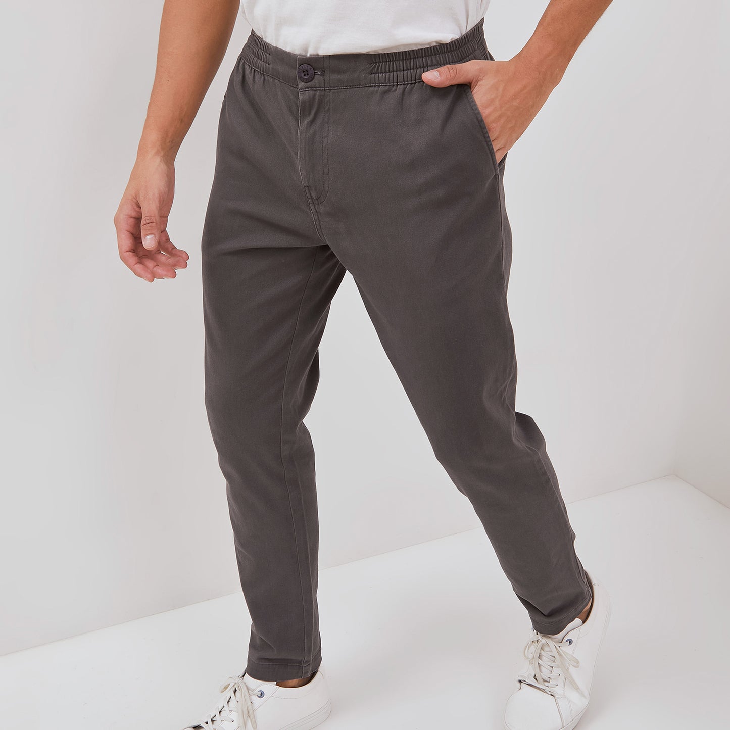 Osella Relaxed Waist Trousers With Adjustable Drawstring