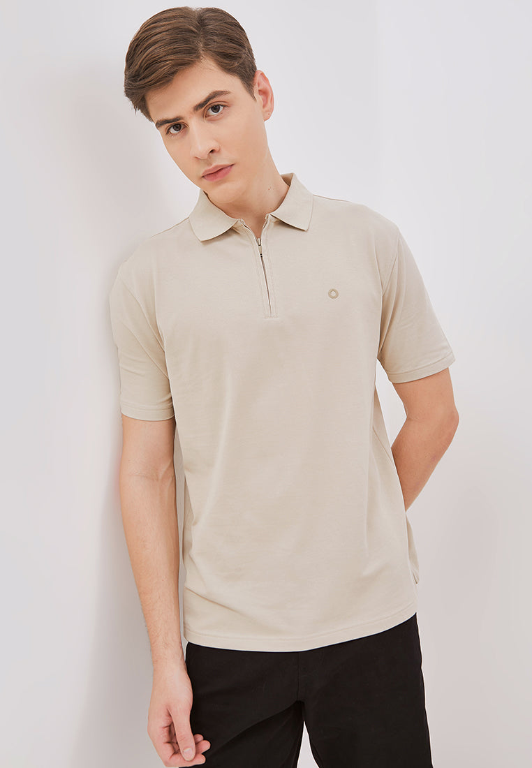 Osella Cody Stretched Half Zip Polo Shirt