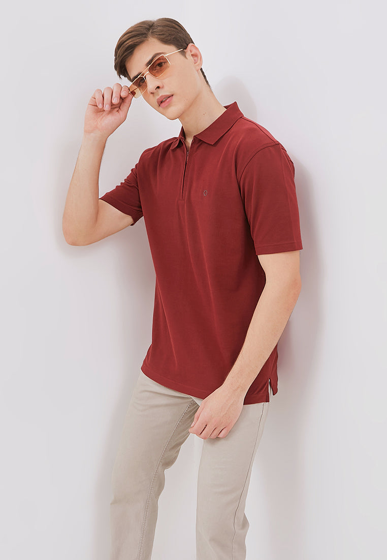 Osella Cody Stretched Half Zip Polo Shirt