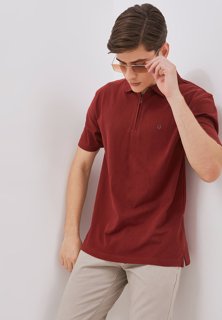 Osella Cody Stretched Half Zip Polo Shirt