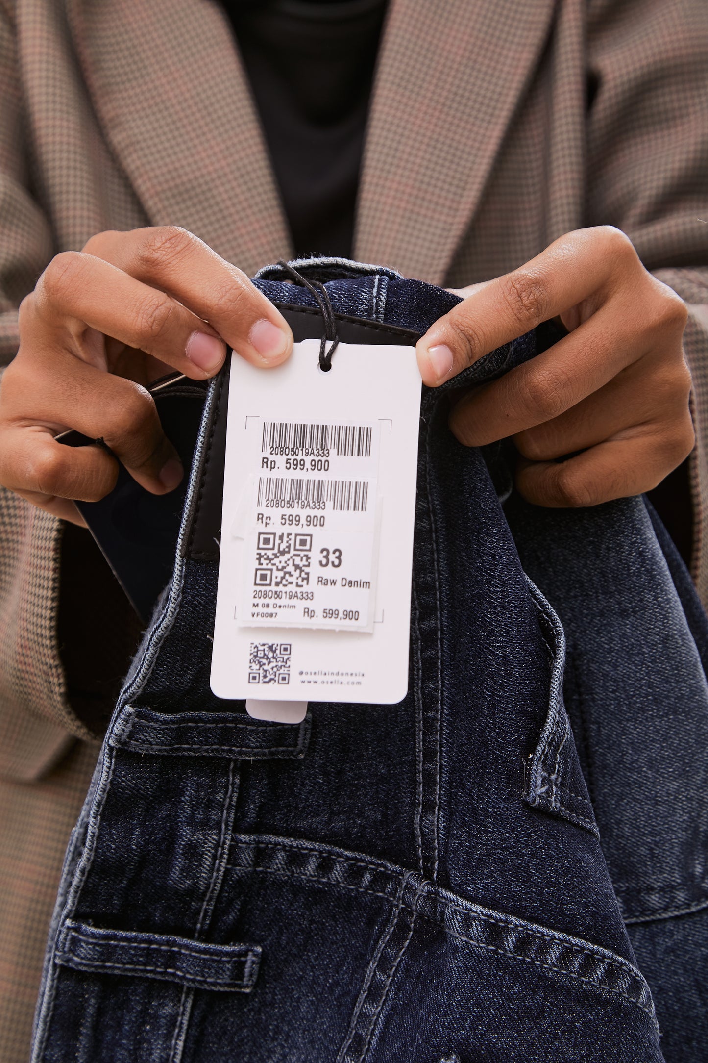 Osella Slim Fit Dean Denim Jeans In Dark Blue Wash