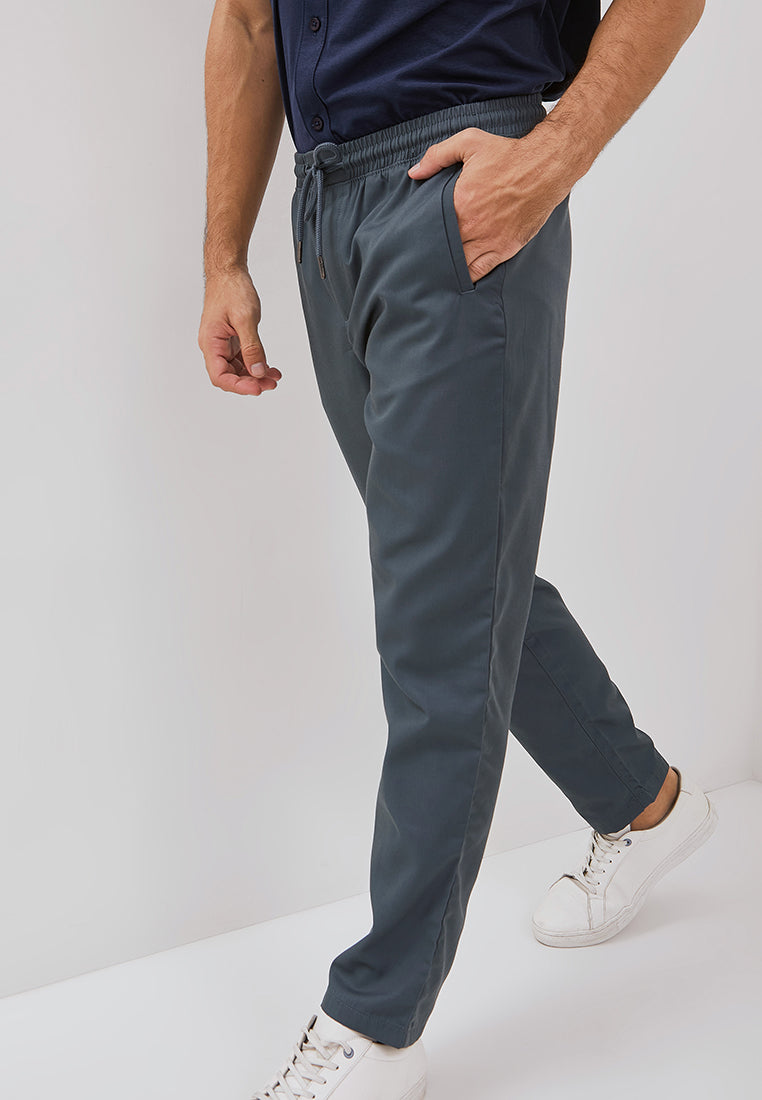 Osella Basic Relaxed Waist Trousers With Adjustable Drawstring
