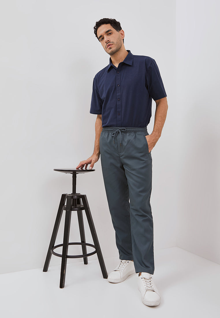 Osella Basic Relaxed Waist Trousers With Adjustable Drawstring