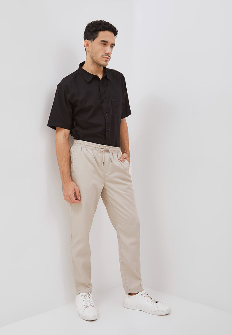 Osella Basic Relaxed Waist Trousers With Adjustable Drawstring