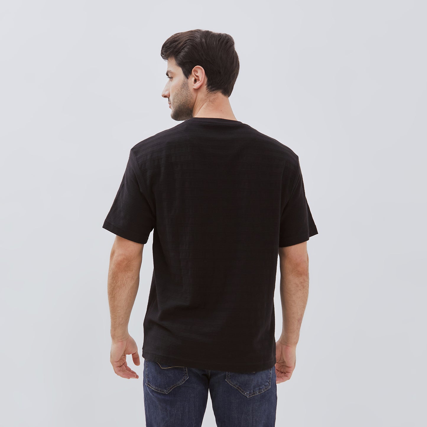 Osella Josie Relaxed Fit Short Sleeve T-shirt With Fancy Striped Fabric
