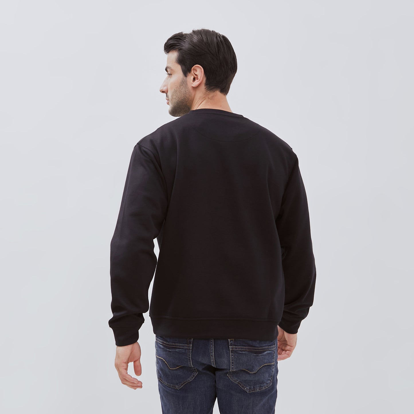 Osella Light Danball Fabric Printed Sweatshirt Black